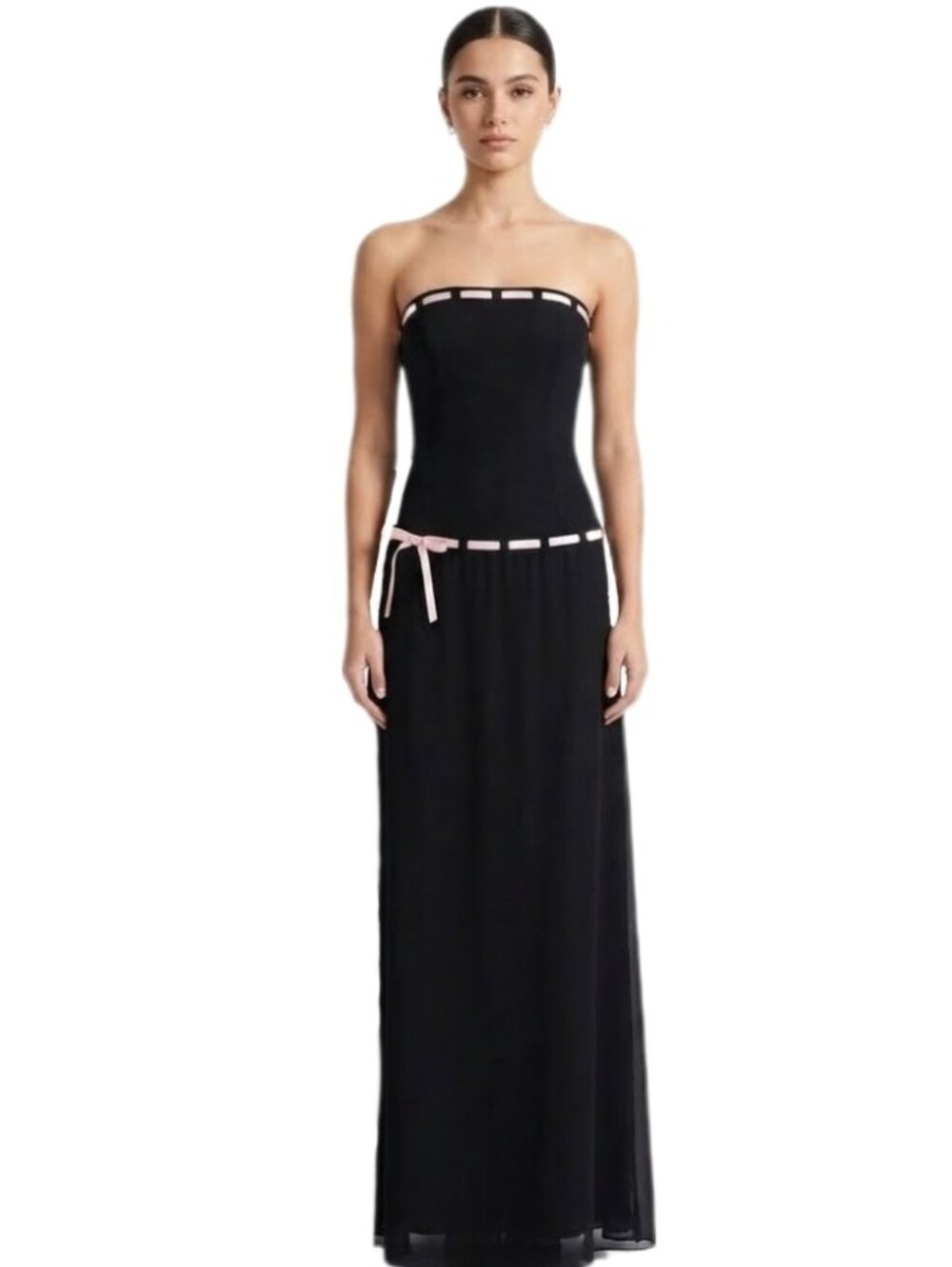 Forever Yours Gown Strapless Prom Maxi Black Size 10